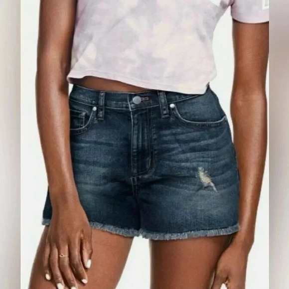 PINK Victoria's Secret Pants - VS PINK high waist cut off jean shorts-size 4 NWT